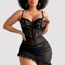 Nuisette robe -Dentelle Royale