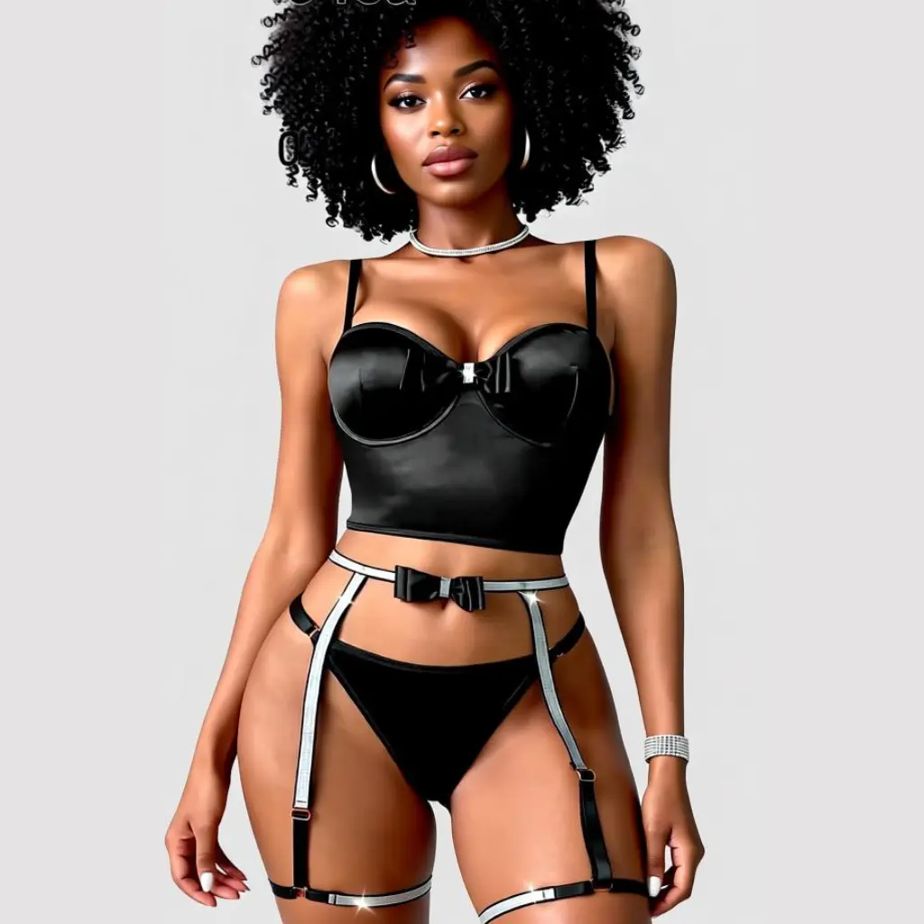 Lingerie trois pièces -Étreinte de Soie