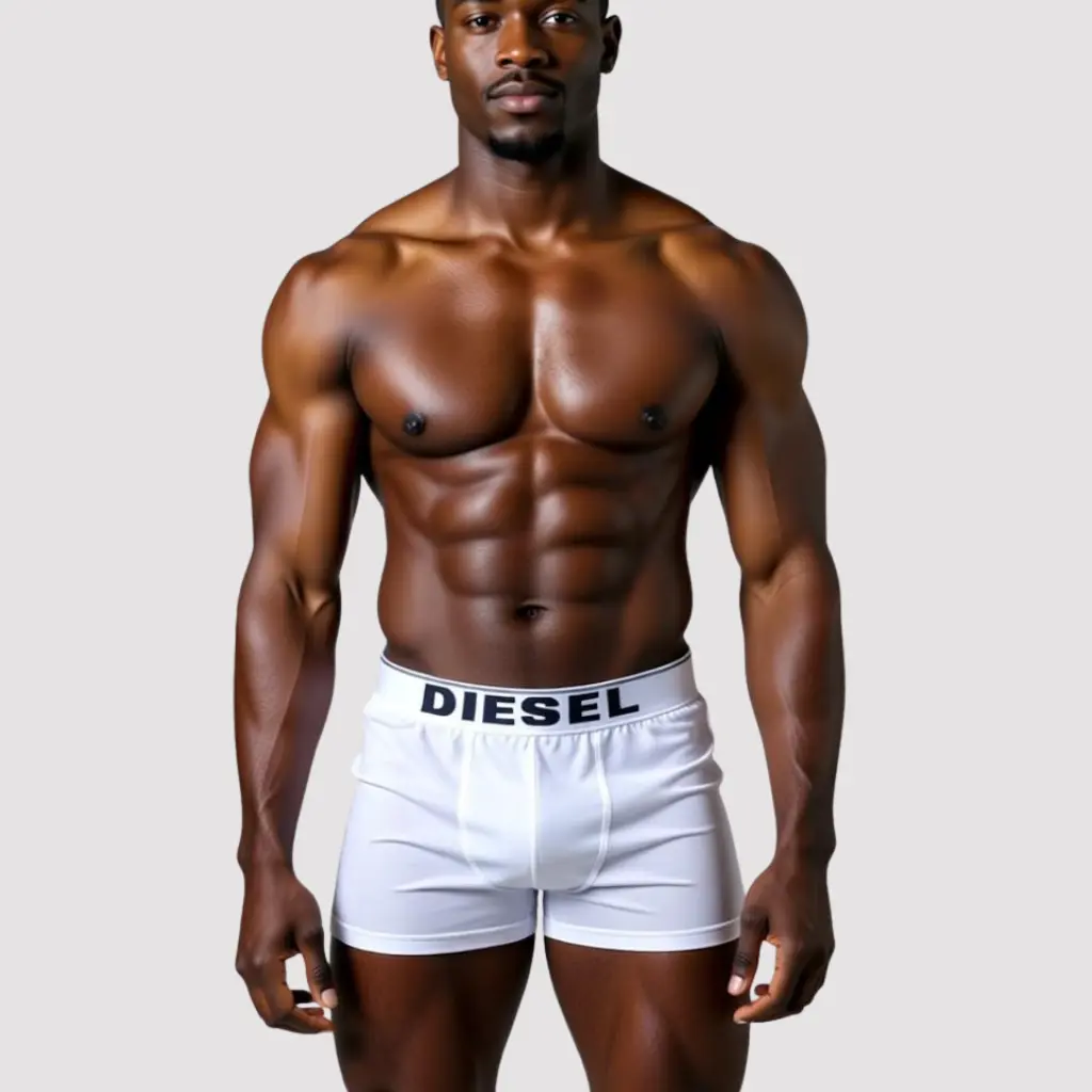 [LN-HBH-00000101] Boxer homme -Libre & Léger (White, XL)